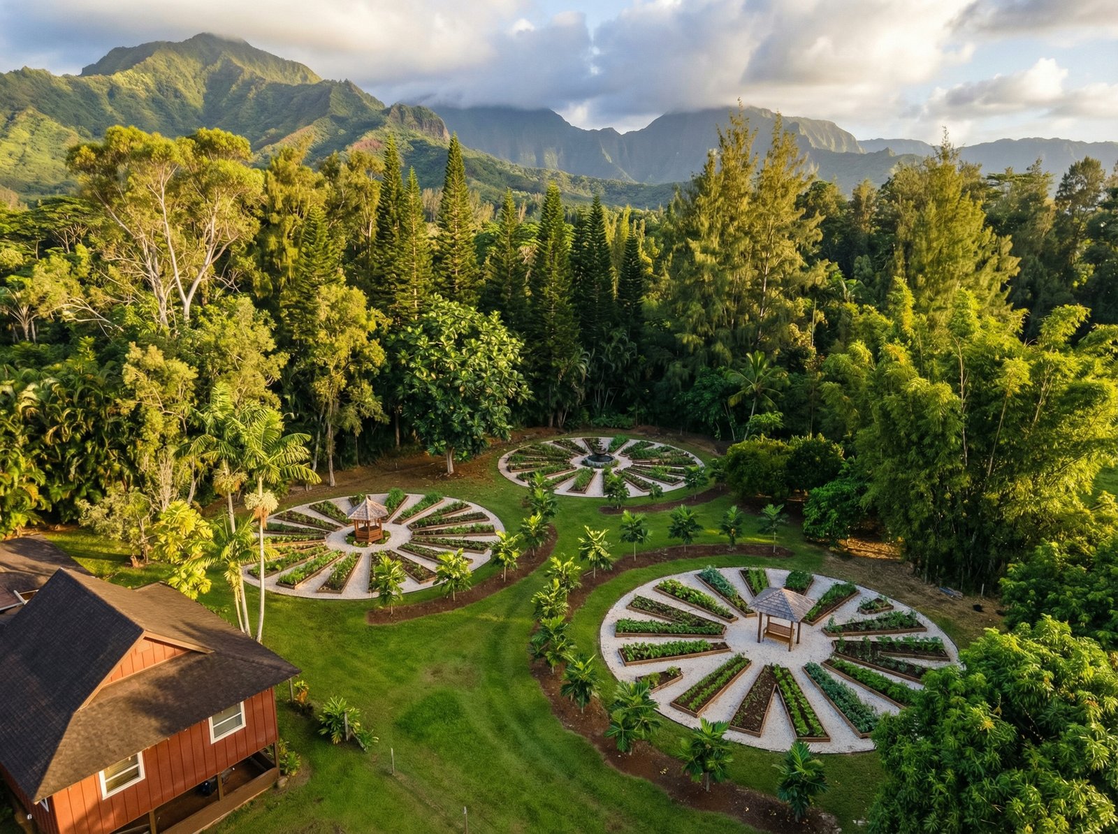 Vision: Mandala gardens aerial